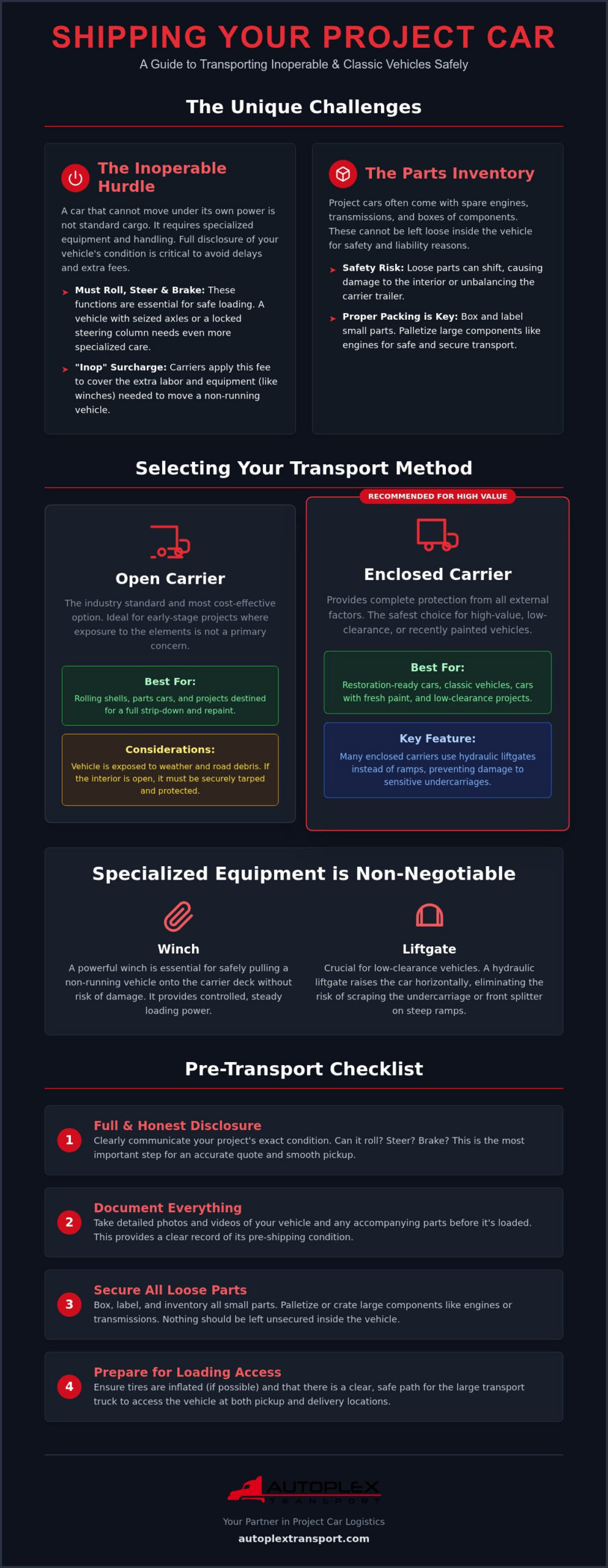 How to Ship a Project Car: The Complete 2026 Logistics Guide