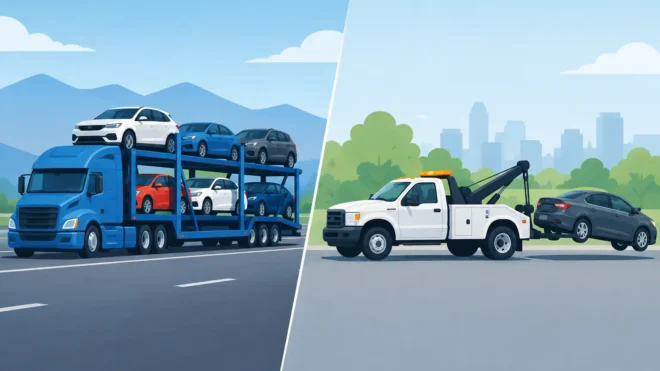 Vehicle Transport Versus Towing: Which Fits?